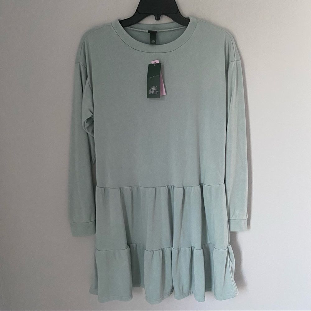 Wild Fable Crew Neck Layered Mini Towel Dress